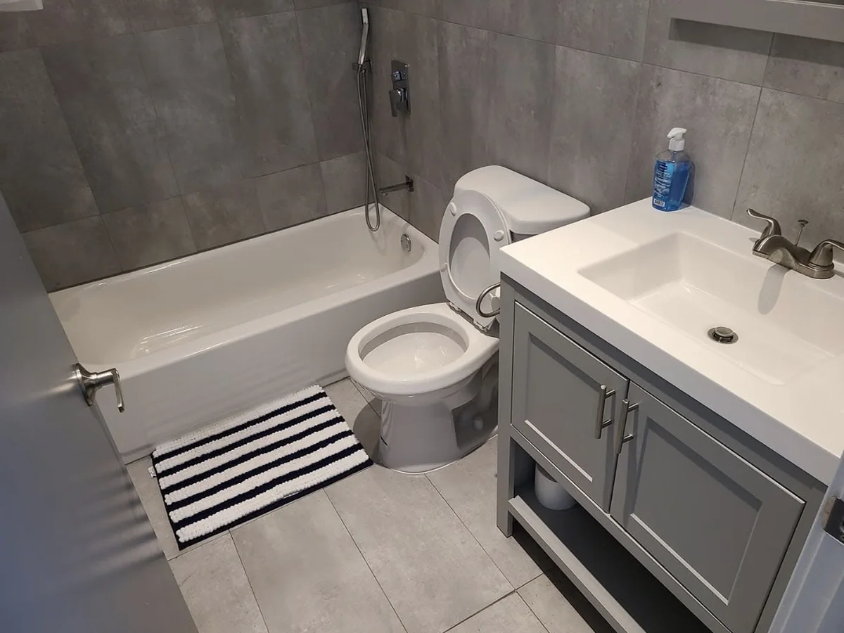 Bathroom after cleaning