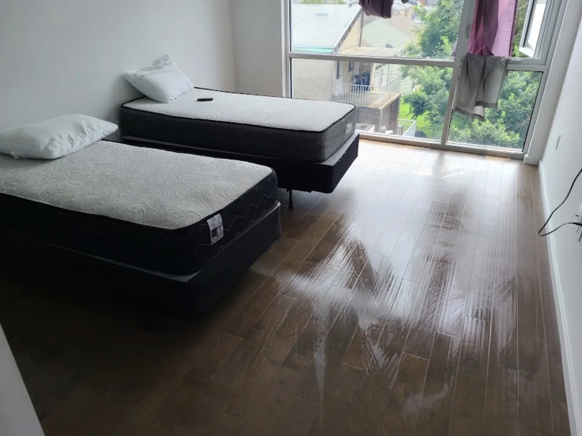 Clean bedroom and floor